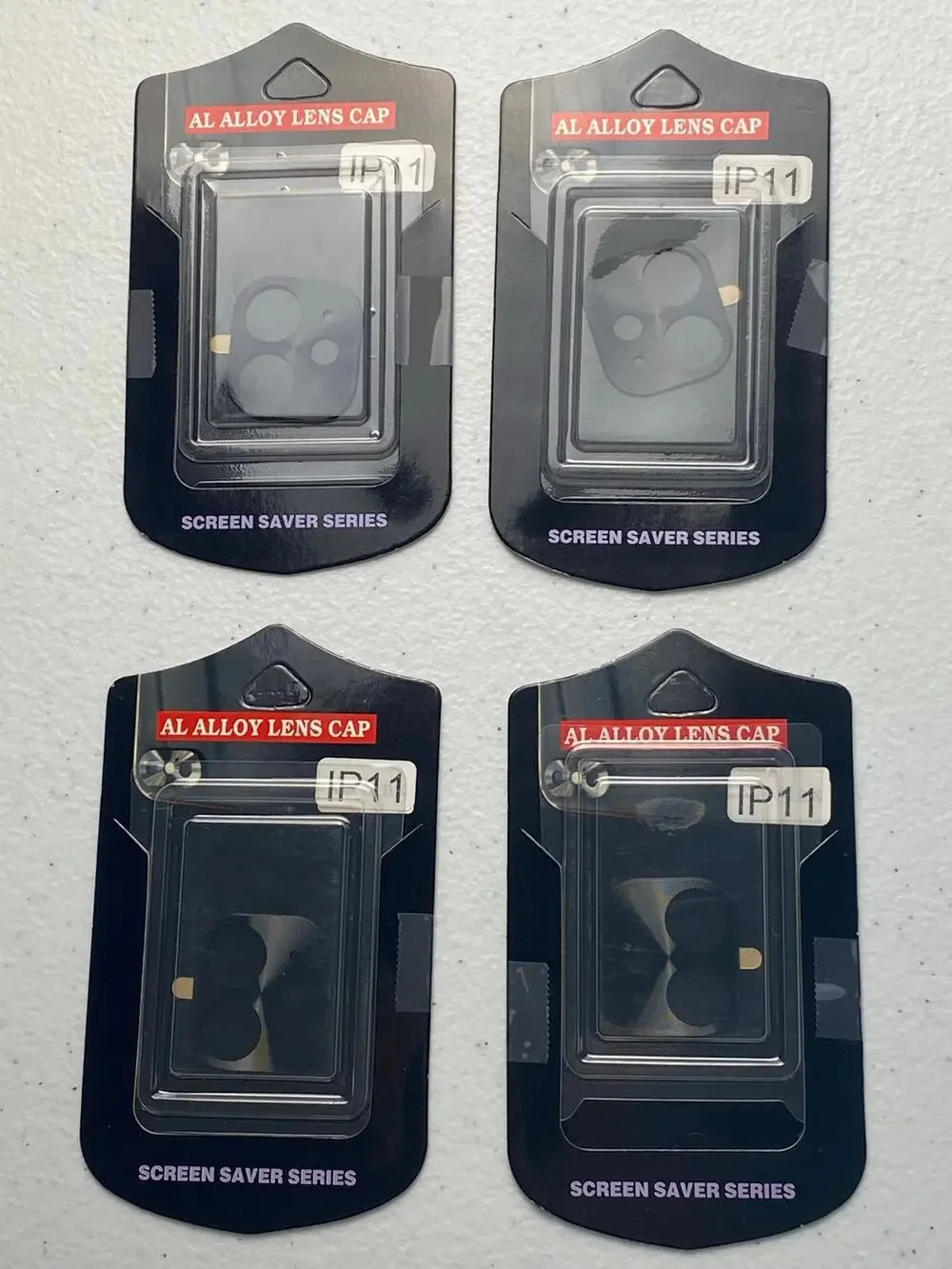 Alloy Lens Caps for iPhone 11 in Black Set of 4 NIP